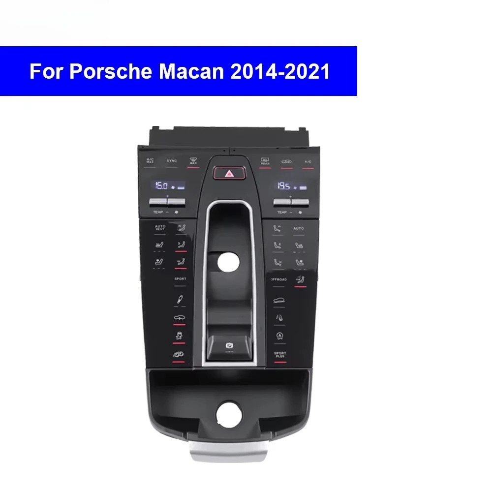 Krando Car Saddle Tunnel Control Panel Digital Dash for  Macan 2010 + Car Interior Center Console Handrail Petrol